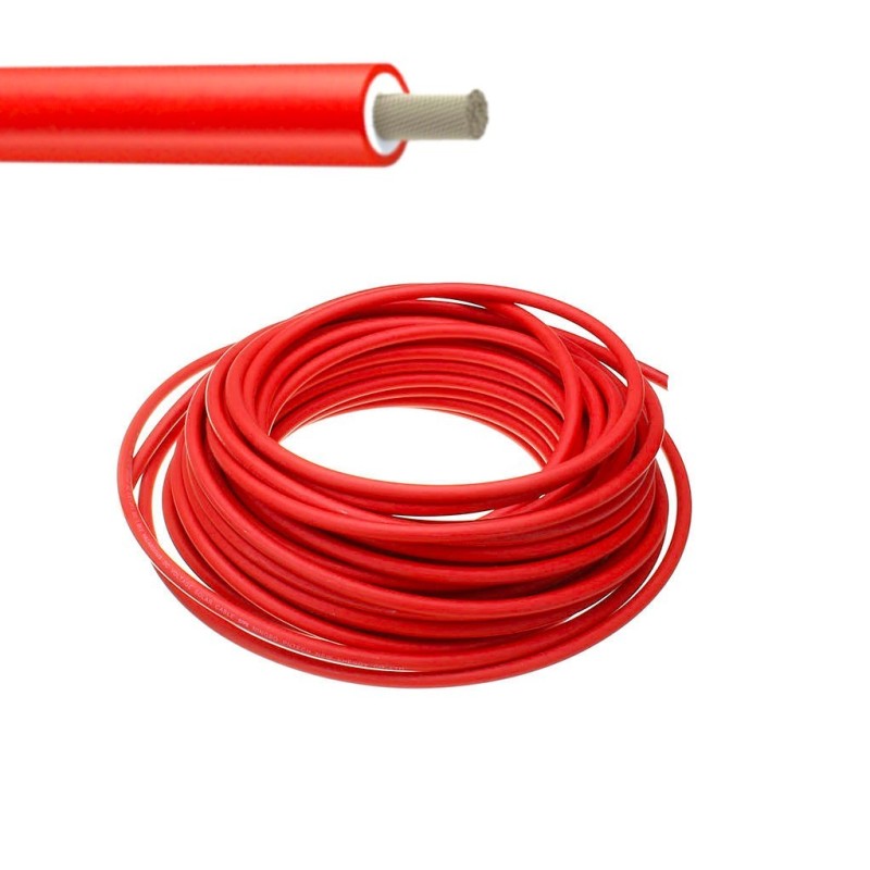 Red Unipolar Photovoltaic cable 4 sqmm Sold by the metre