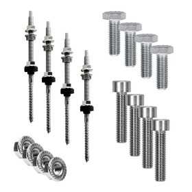 Mounting kit h30mm 1 solar panel with studs for pitched roof.