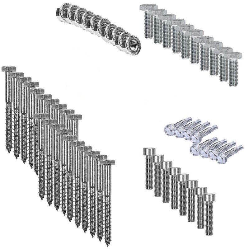 Adjustable mounting kit h30mm with brackets for sloping roof 4 panels