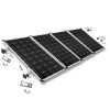 Mounting kit h35mm with roof studs for pitched roof 4 solar panels
