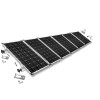 Mounting kit h30mm with roof studs for pitched roof 6 solar panels