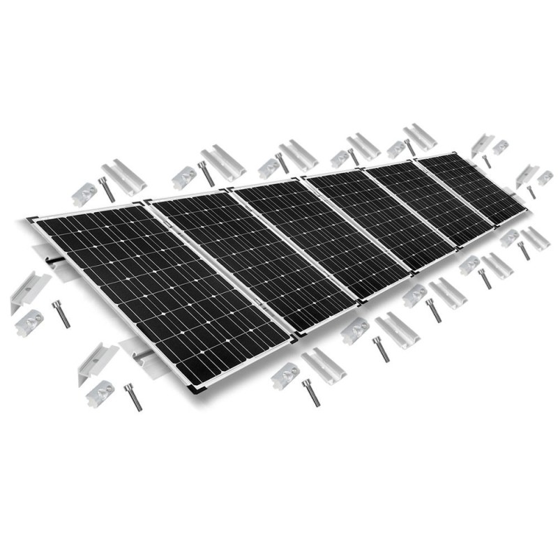 Mounting kit 5 solar panels with h35mm frame for pitched roof