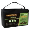 Eurteck LiFePO4 12.8V 100Ah Lithium Battery with Smart BMS