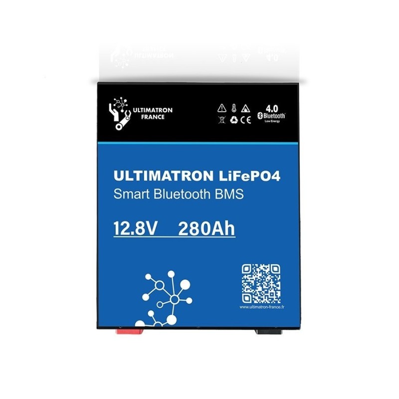 Ultimatron 12.8V 280Ah LiFePO4 BMS Smart Lithium Battery