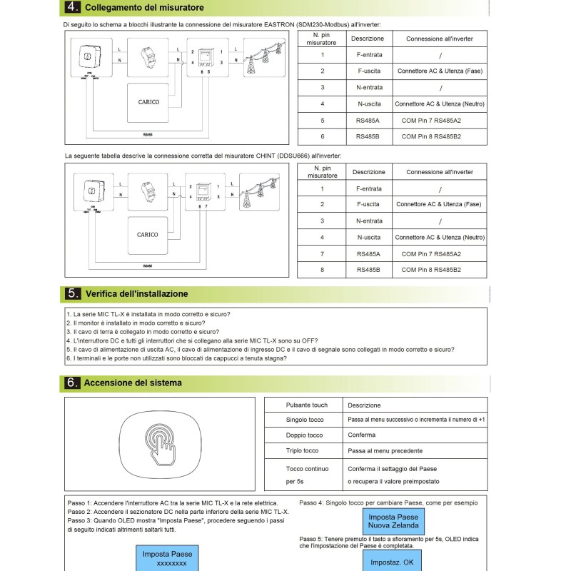 Growatt MIC 2500TL-X 2.5kW 3500Wp Inverter Monofase con 1 MPPT 13A EU