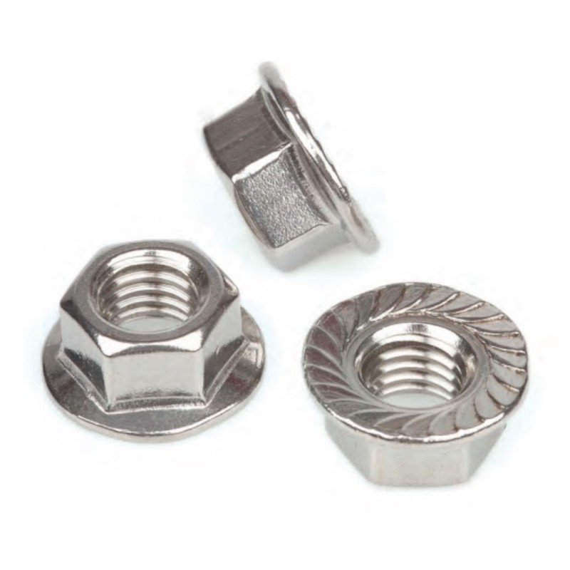 A2 Stainless steel M10 DIN 6923 Art.9345 Flange nut