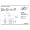 Aluminum solar mounting rail for sheet roofs 3100mm