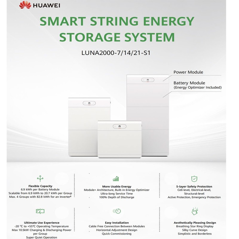 Huawei LUNA2000-7-E1 7kWh Modulo Batteria HV senza BMS