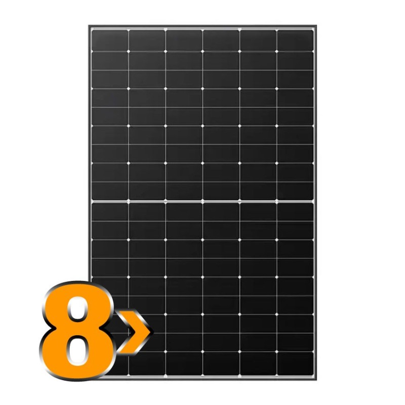 LONGi LR5-54HTH 430W Black Frame Hi-MO6 Explorer Pannello Solare 8pz