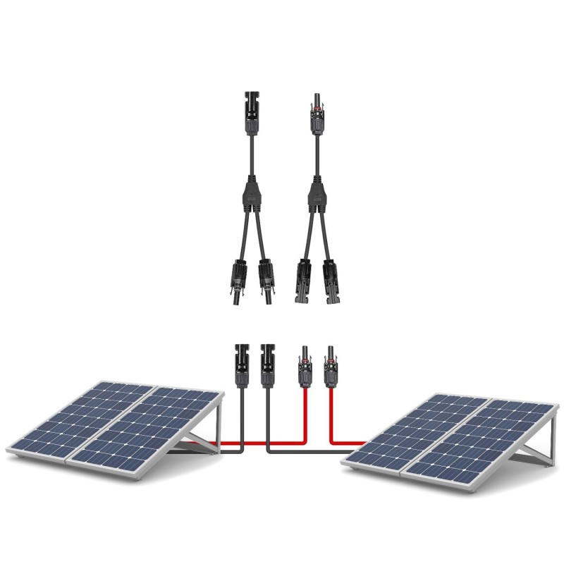 2-fold Junction Y-connector parallel MMF and FFM MC4