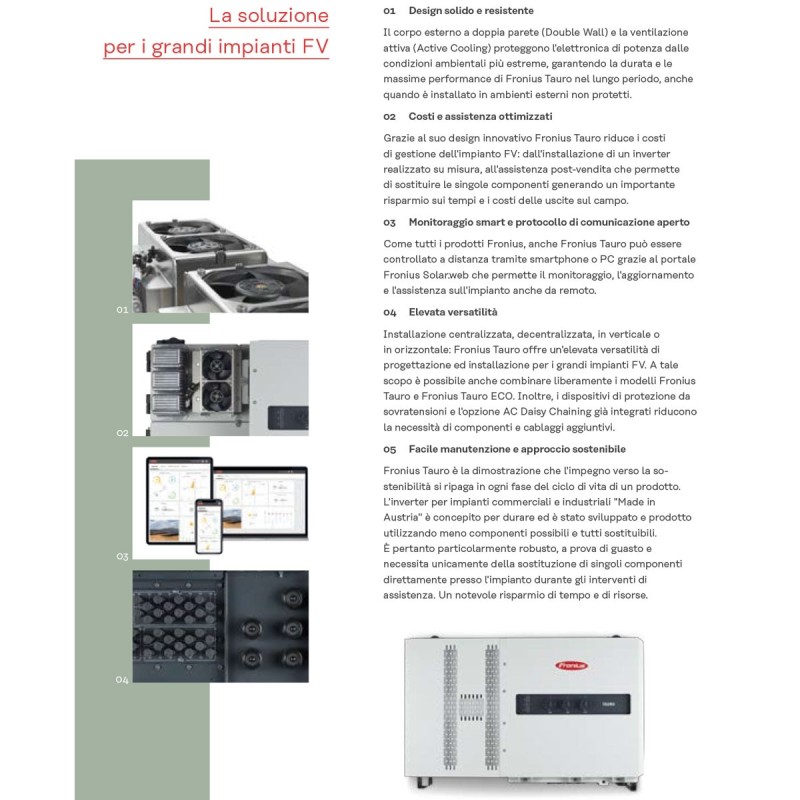 Fronius TAURO ECO 100-3-D STRING INVERTER DECENTRALIZED 100kW