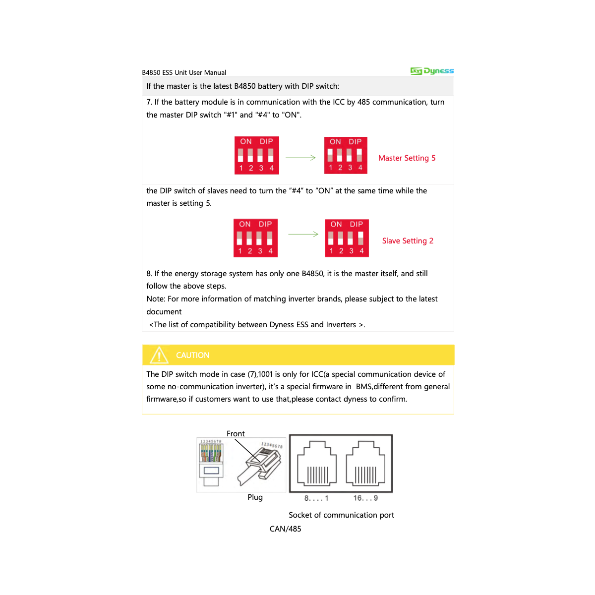 Dyness B4850 Batteria LiFePO4 2.4kW 48V con BMS