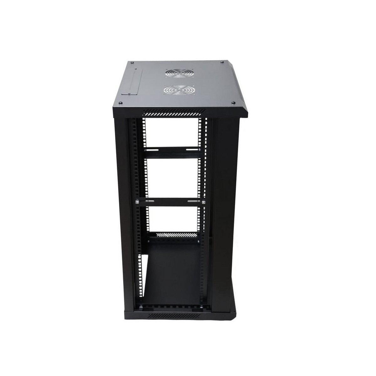 18U 600x600 Black Rack Cabinet for wall or rack mounting 600x600x910mm