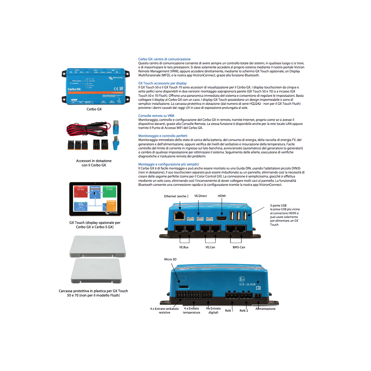 Victron Cerbo GX Unità di monitoraggio del sistema