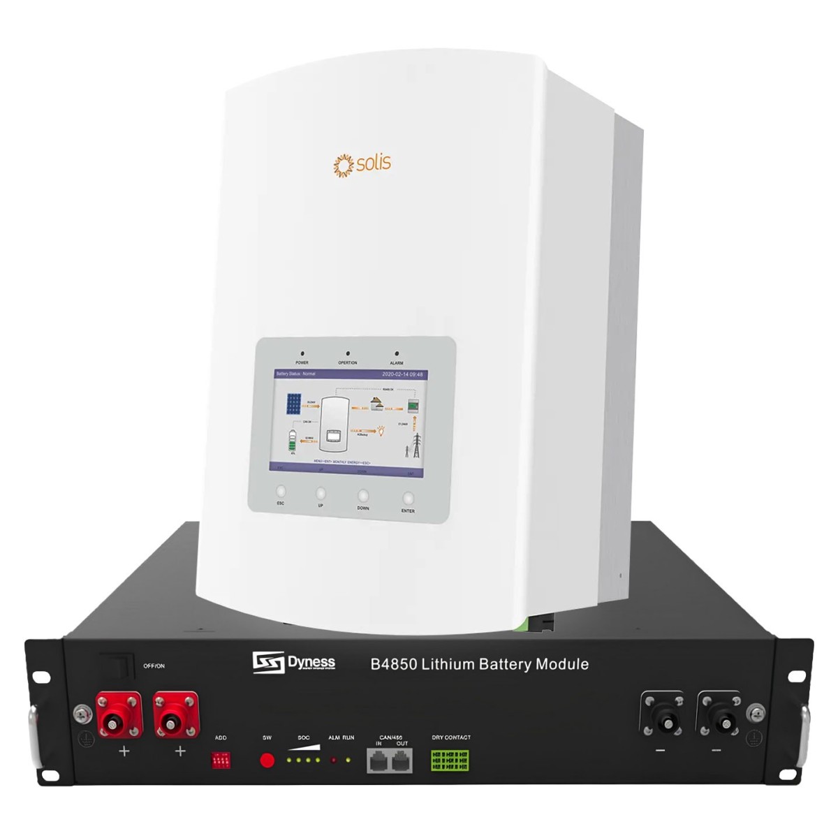 Solis 6kW batteria Dyness 9.6 kWh ON-GRID CEI-021