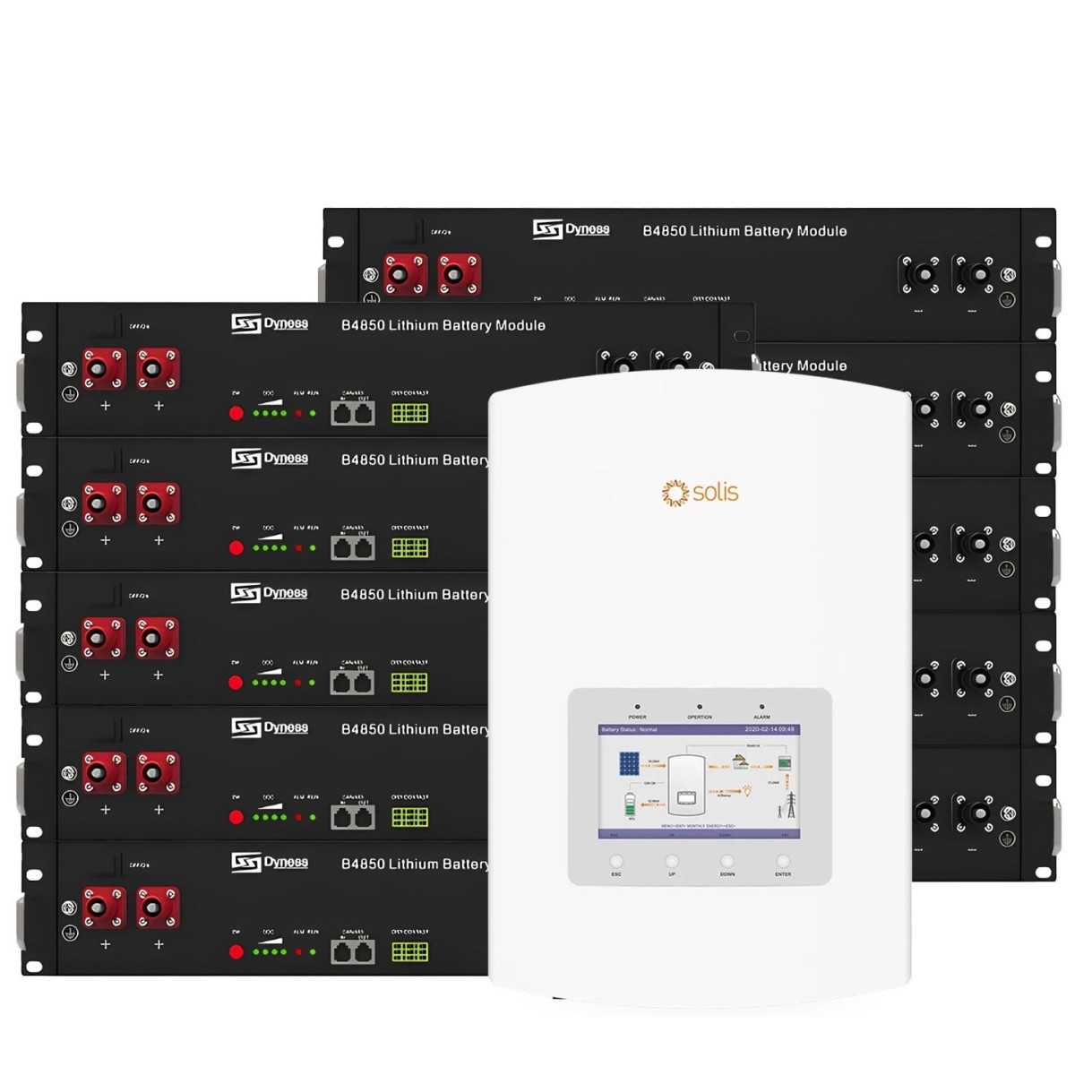 Solis 6kW batteria Dyness 24kWh ON-GRID CEI-021