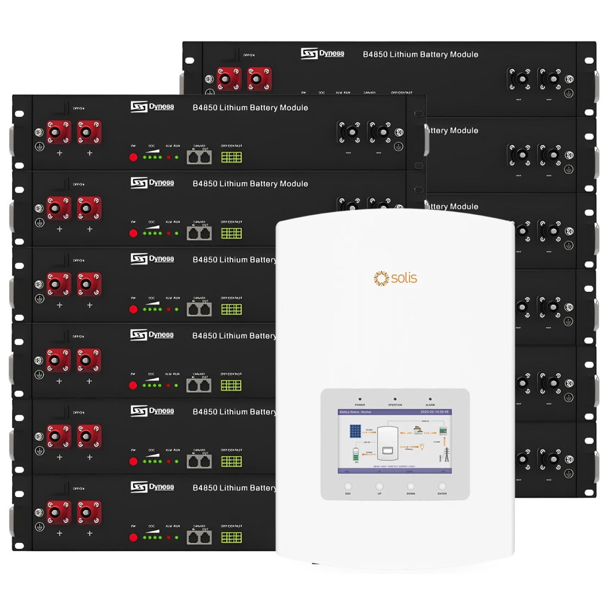 Solis 6kW Dyness Battery 28.8kWh CEI-021 1-phase storage system PV kit