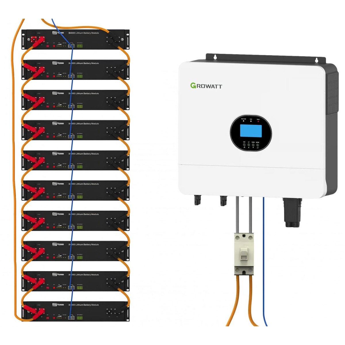 Growatt 6kW Dyness 24kWh OFF-GRID 1-phase storage system PV kit