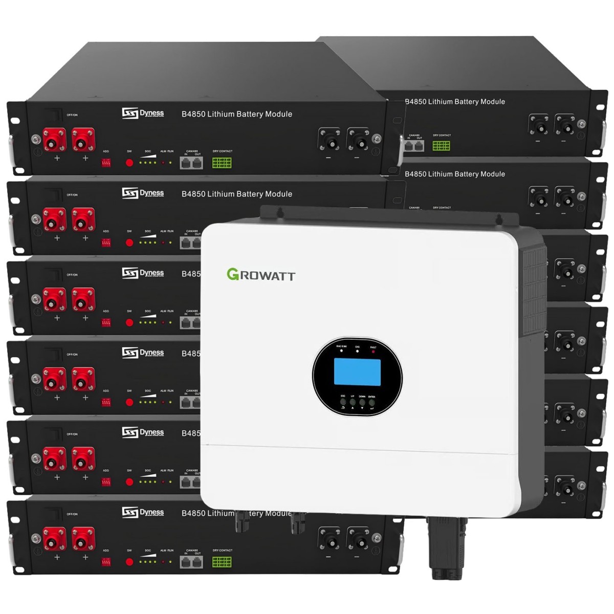 Growatt 6kW Dyness 28.8kWh OFF-GRID 1-phase storage system PV kit