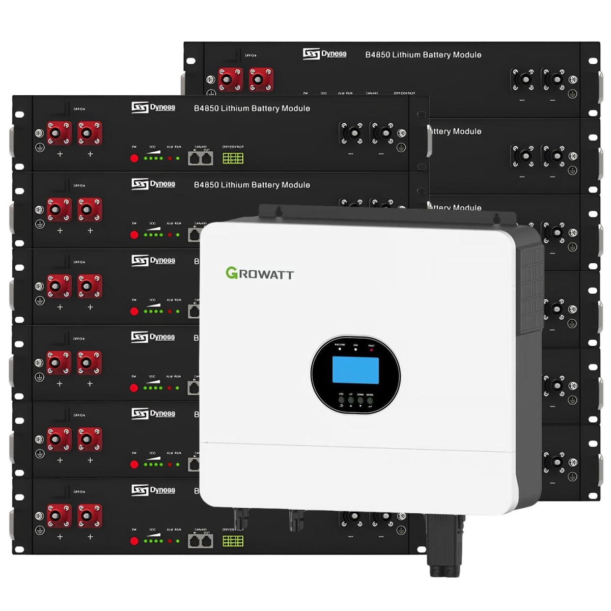 Growatt 6kW batteria Dyness 28.8kWh OFF-GRID