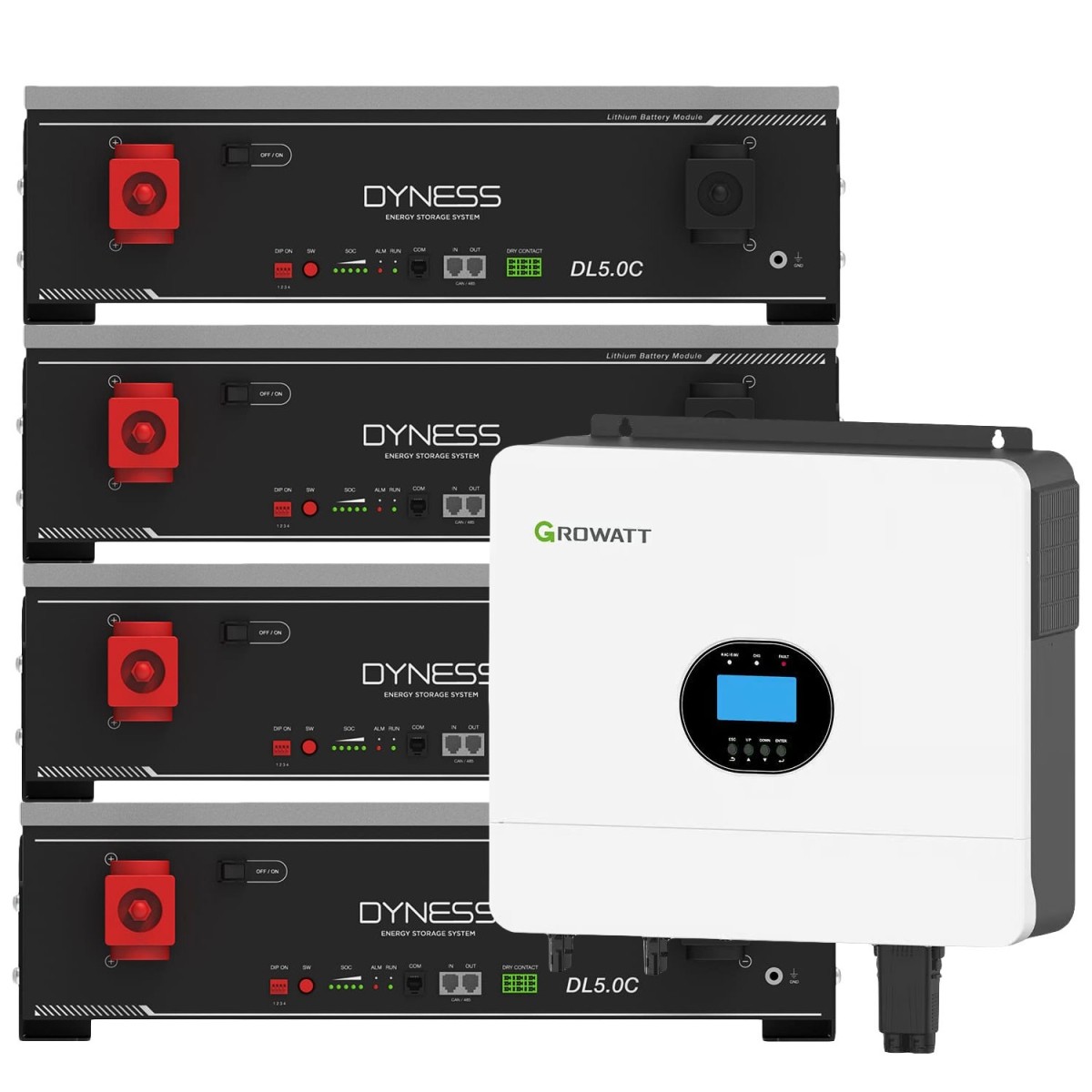 Growatt 6kW batteria Dyness DL5.0C 20.48kWh OFF-GRID