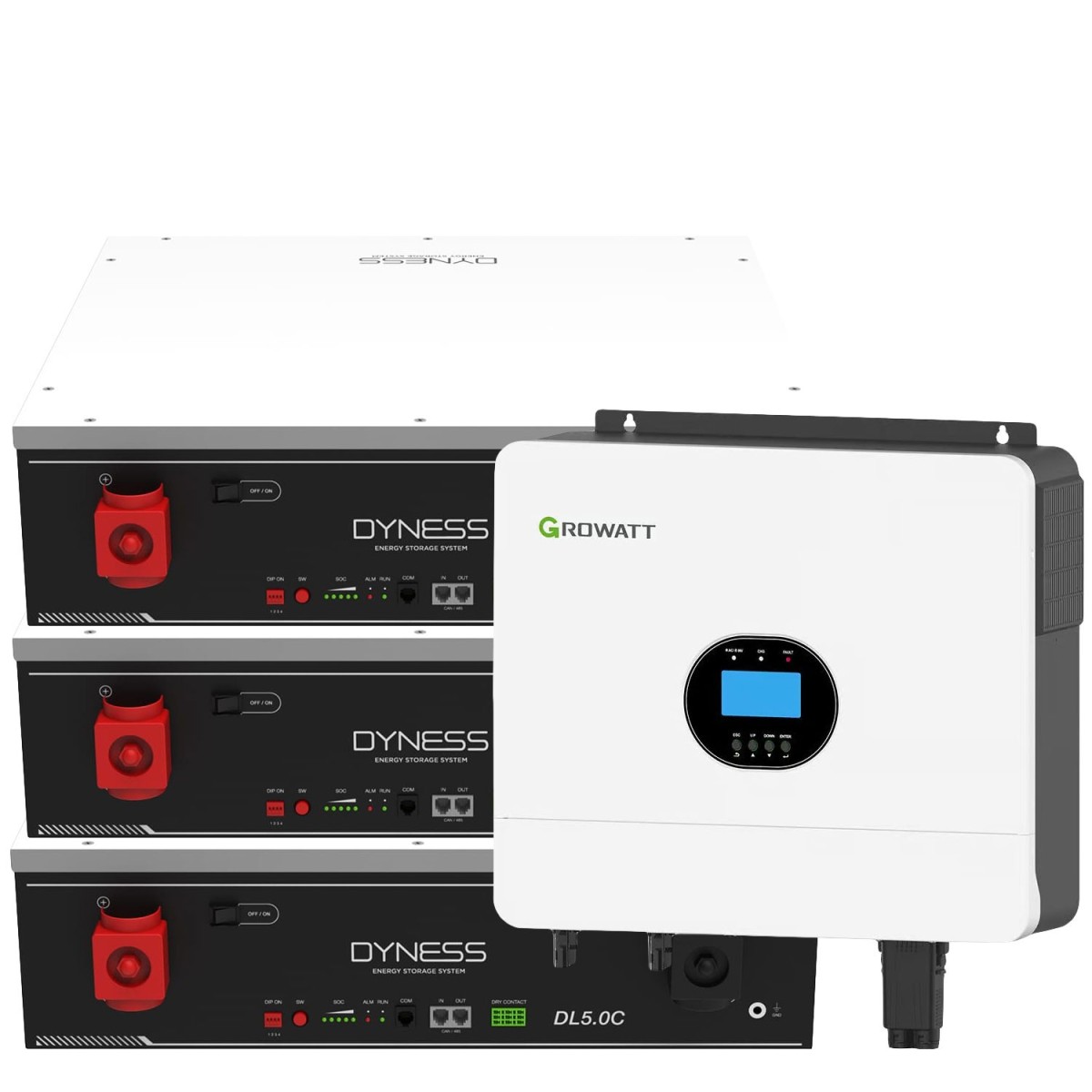 Growatt 6kW batteria Dyness DL5.0C 15.36kWh OFF-GRID