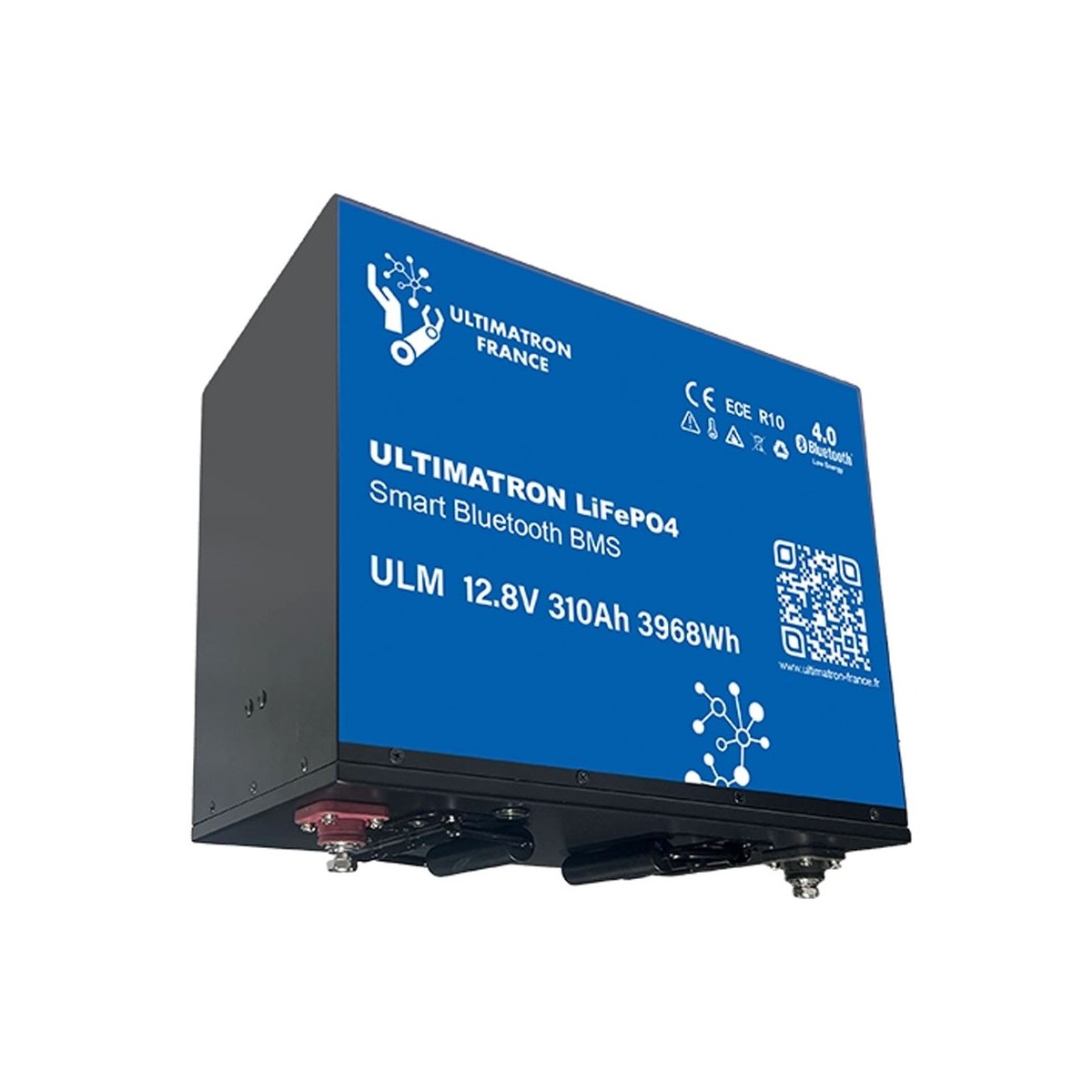 Ultimatron LiFePO4 12V 310Ah ULM-12-310 METAL Batteria al Litio BMS