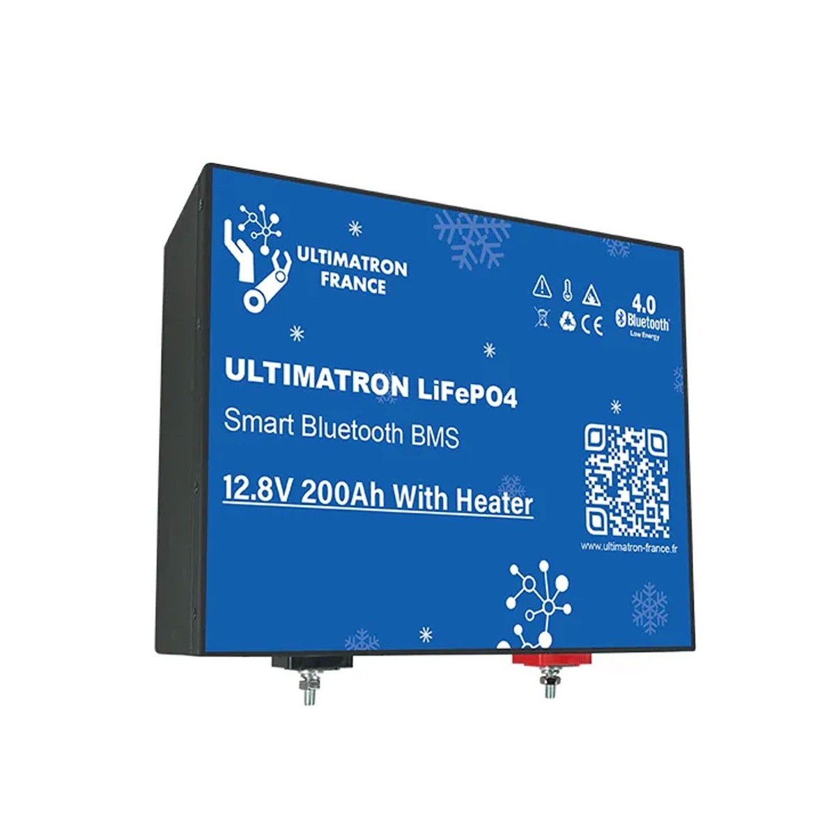 Ultimatron LiFePO4 12V 200Ah ULM-12-200H Lithium Battery BMS Smart