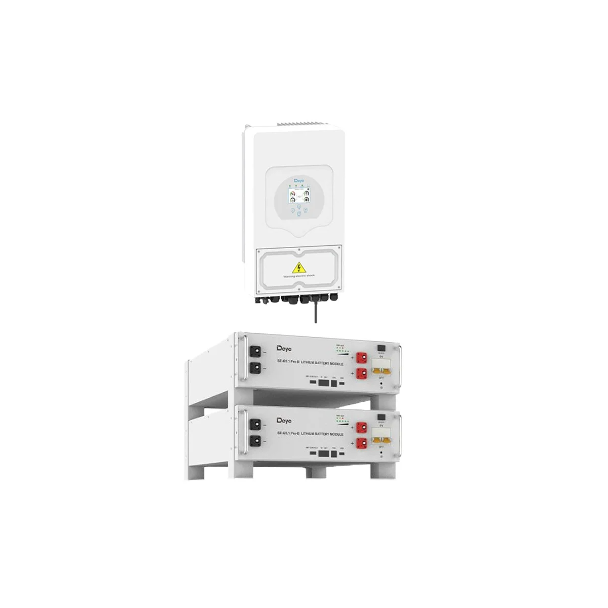 DEYE Storage system 10.24kWh inverter 6kW SG03LP1 + 2 SE-G5.1 Pro-B