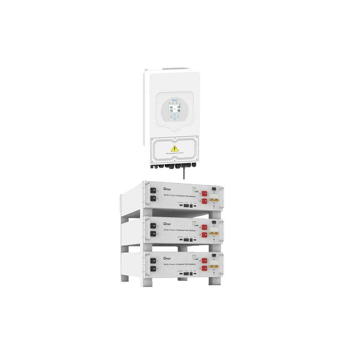 DEYE Storage system 15.36kWh inverter 6kW SG03LP1 + 3 SE-G5.1 Pro-B