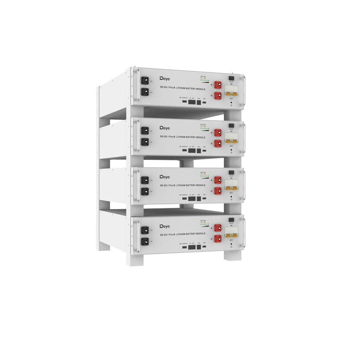 DEYE Storage system 20.48kWh inverter 6kW SG03LP1 + 4 SE-G5.1 Pro-B