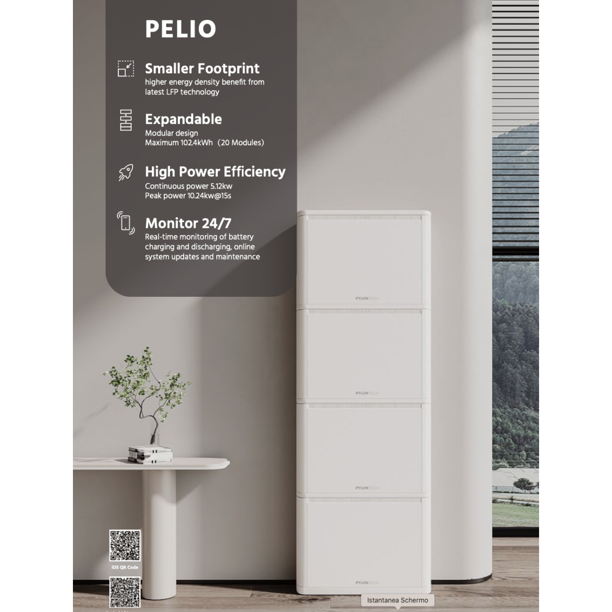 Pylontech PELIO 51.2V 5.12kWh LV Battery Module