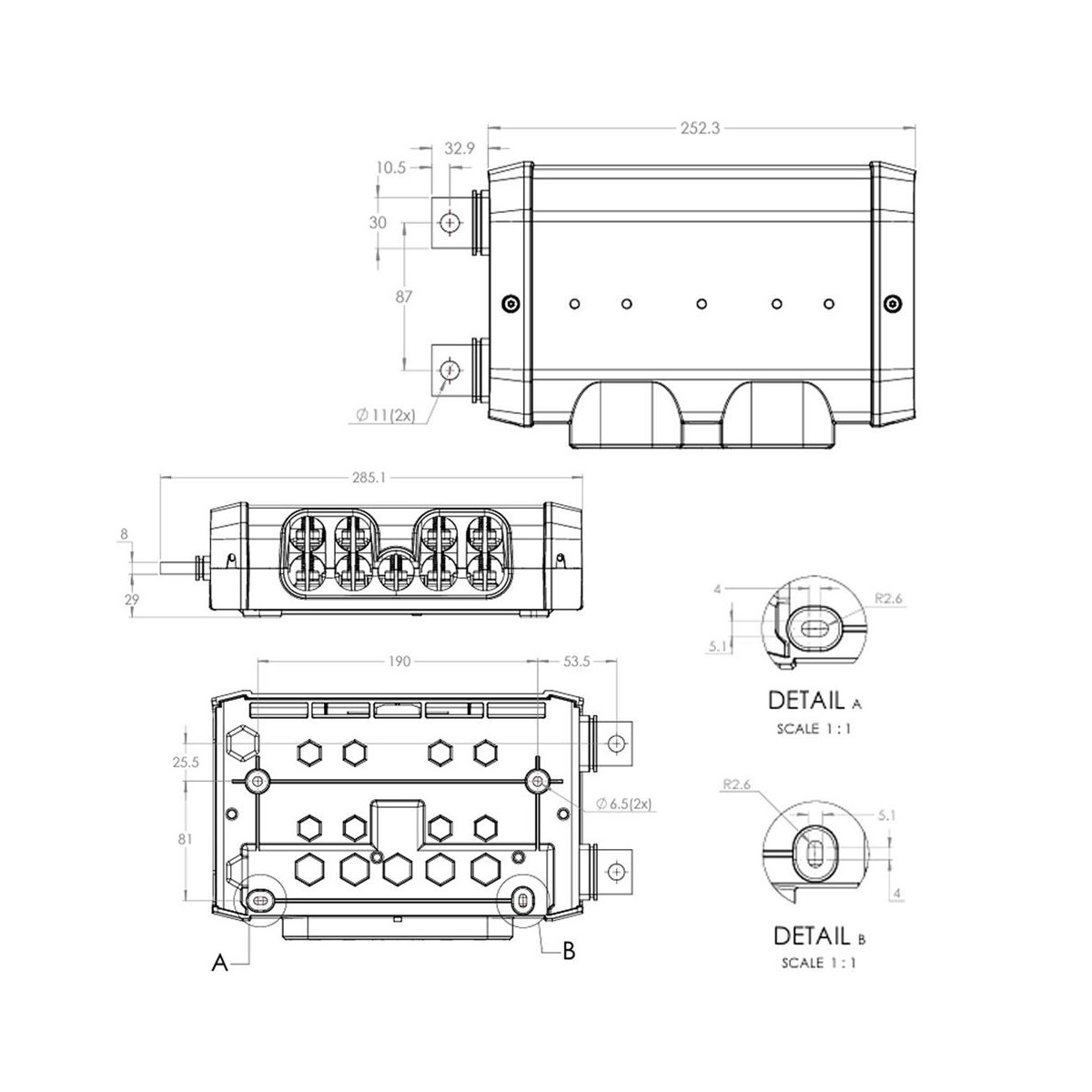 Victron Lynx Distributor (M10) mpn: LYN060102010