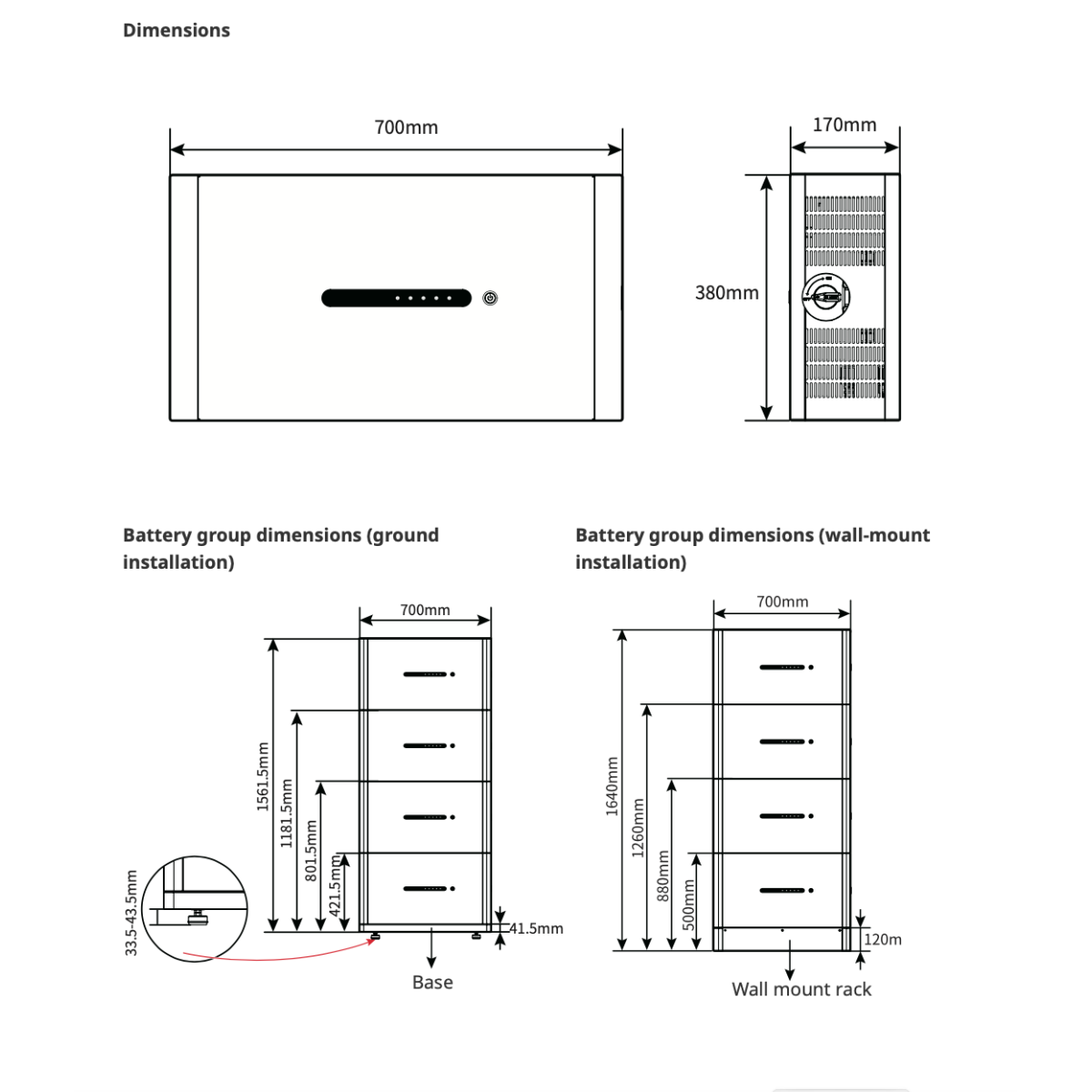 GoodWe Battery GW-LXD5.0-10-A8 Kit 40kWh IP66