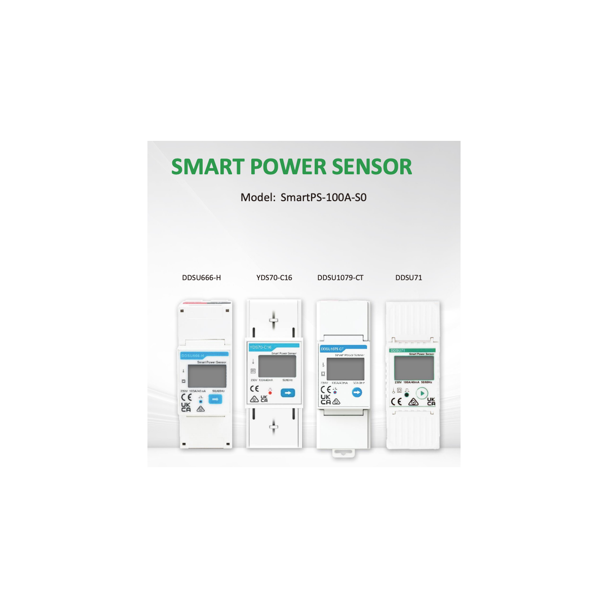 Huawei DDSU666-H Meter Single Phase 100A DDSU71 - DDSU1079-CT - YDS70-