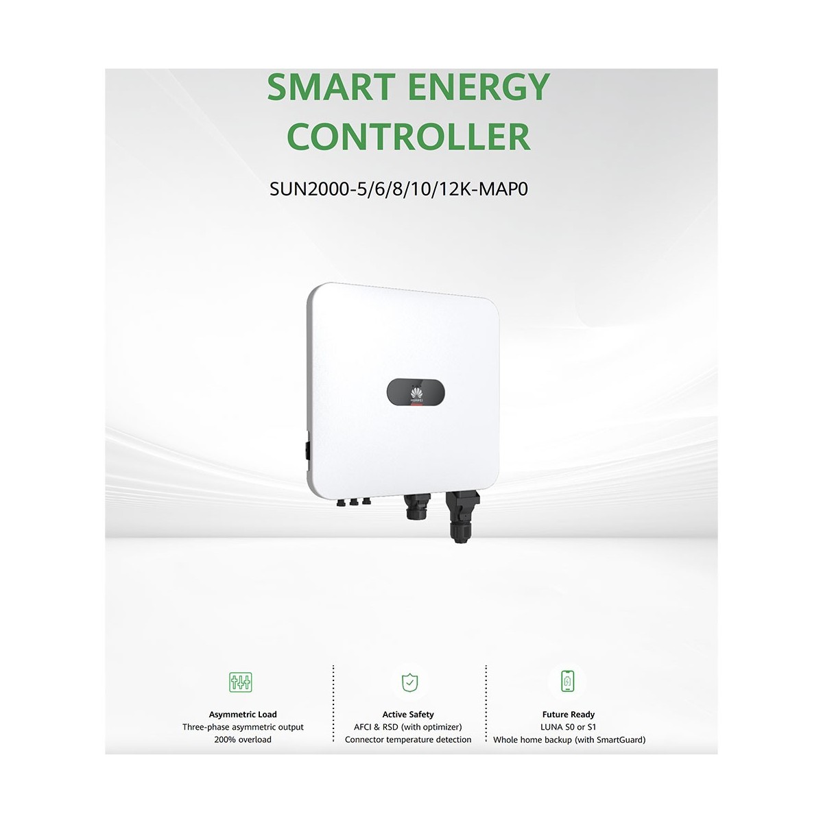 Huawei SUN2000-12K-MAP0 12kW 22kWp 2MPPT 3-Phase Hybrid Inverter