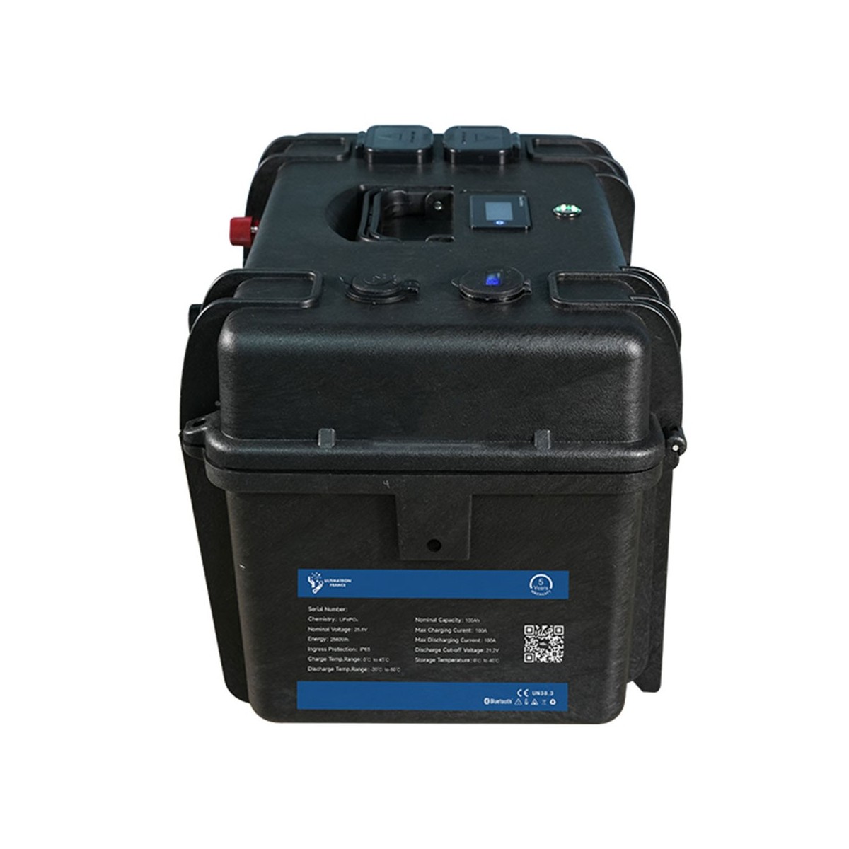 Ultimatron LiFePO4 ULP-24-100 25.6V 100Ah BMS Portable Battery