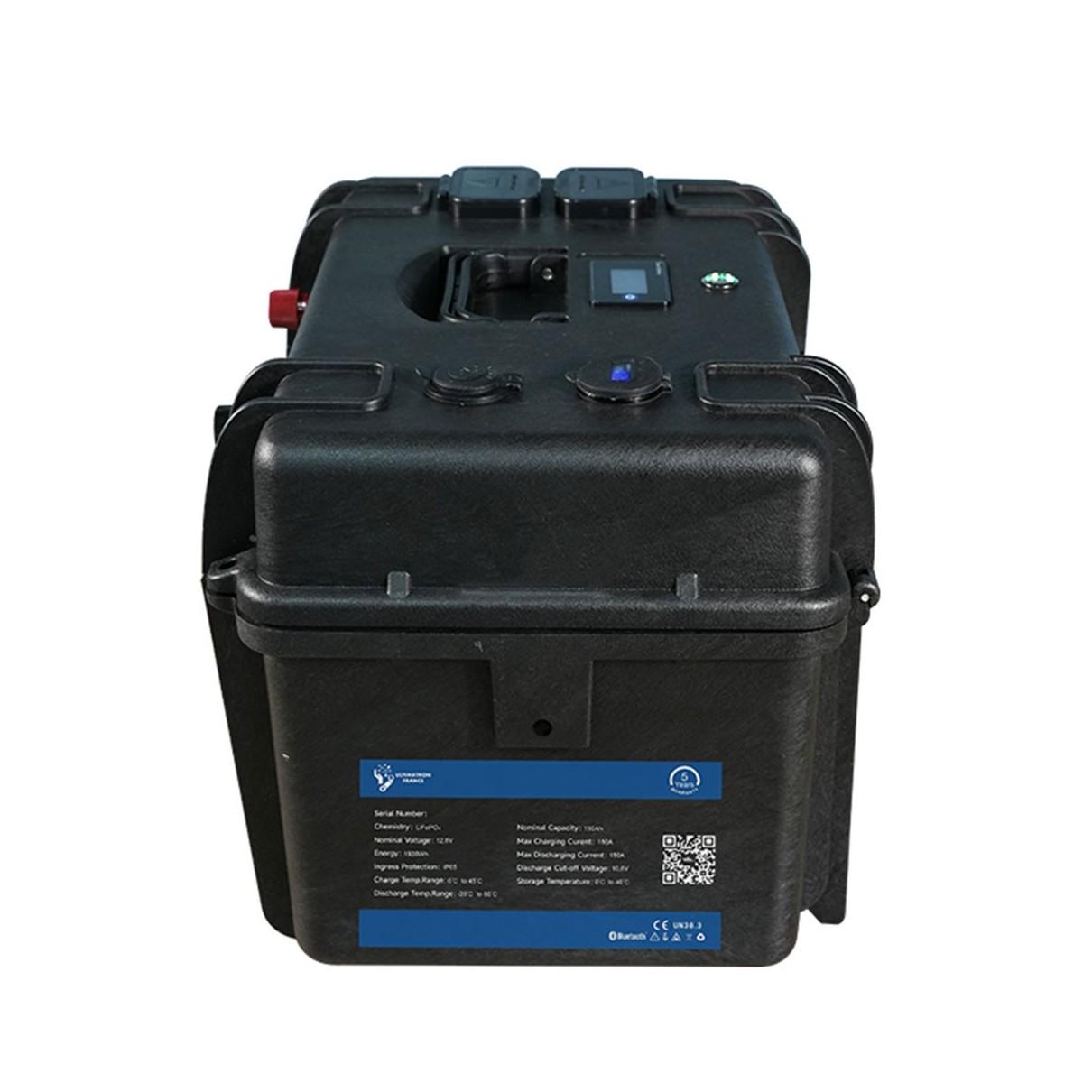 Ultimatron LiFePO4 ULP-12-150 12.8V 150Ah BMS Portable Lithium Battery