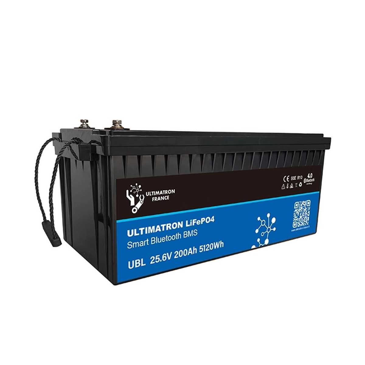 Ultimatron LiFePO4 24V 200Ah UBL-24-200 Batteria al Litio BMS Smart Bl