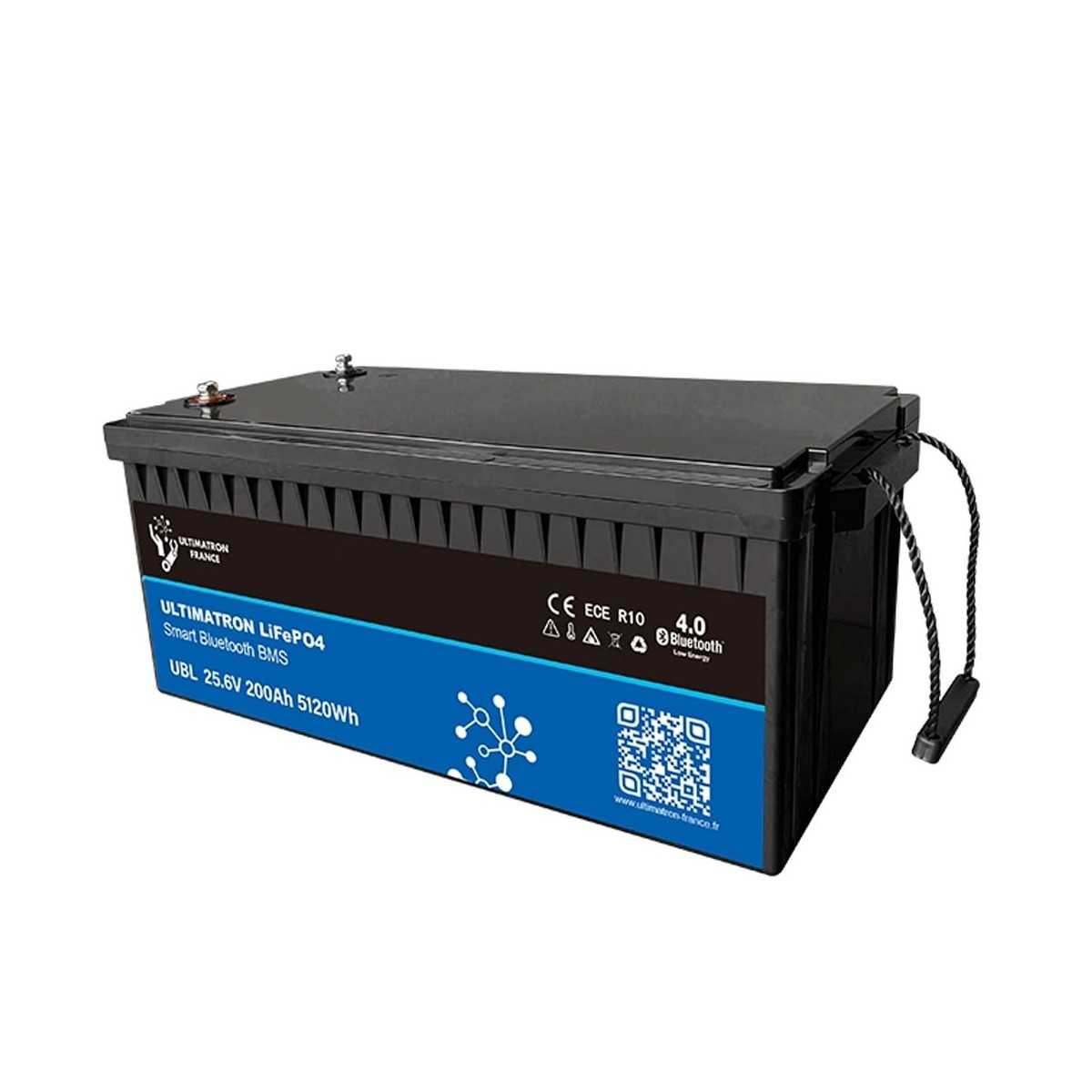 Ultimatron LiFePO4 24V 200Ah UBL-24-200 Batteria al Litio BMS Smart Bl
