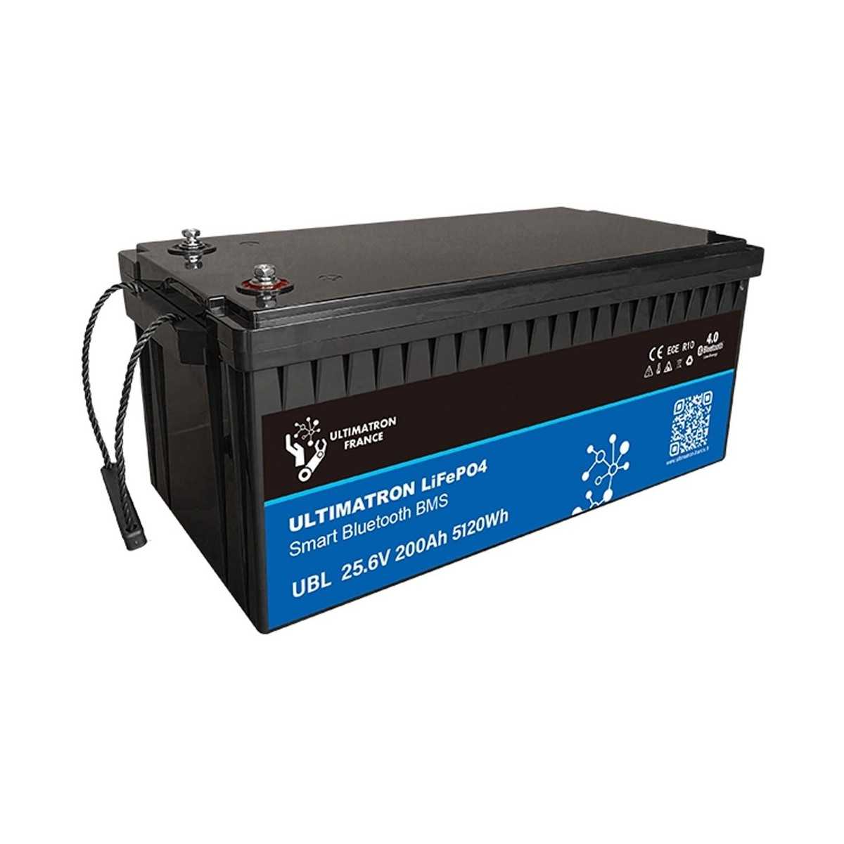 Ultimatron LiFePO4 24V 200Ah UBL-24-200 Batteria al Litio BMS Smart Bl